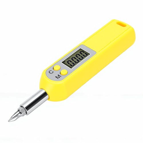 Zhjvihx Juego de Destornilladores de Torsión Digitales, Destornillador Dinamométrico Ajustable de 0,5 N.m con Conector de 1/4 de Pulgada y 4 Unidades de Ingeniería, para Reparación