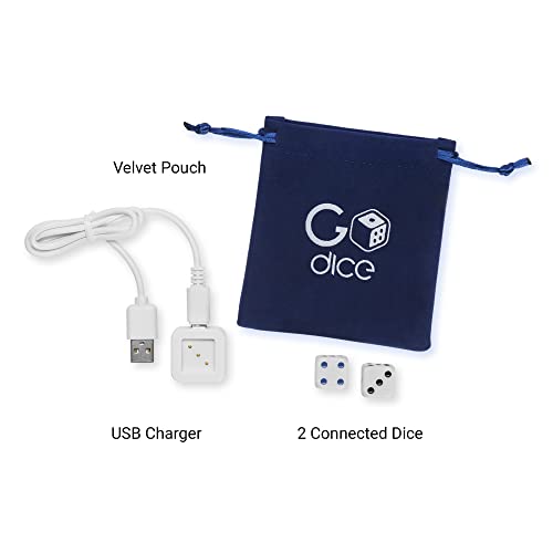 Godice 2 Pack - The Connected Smart Dice, Brings The Most Popular Dice Games To Digital Life. Educational, Fun, And Innovative. Set Of 2 Dice With Usb Charger. #TOP5