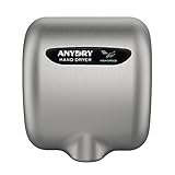 anydry 2800B Commercial Hand Dryer For Toilets,Heavy Duty Stainless Steel Electric Hand Dryers,With Banner.(Brushed)