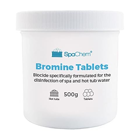 SpaChem Bromine Tablets 500g - For the Disinfection of Swimming Pool Spas and Hot Tub Water - Swimming Pool Chemicals Cover