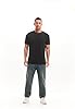 RONOMO Men's Solid Color Comfortable T-Shirt(JS Black 4XL) #1