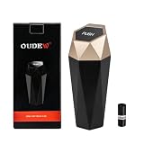 OUDEW Car Trash Can with Lid - 1-Pack, Interior Accessories for Vehicles, Leakproof Garbage Can with 15 Detachable Trash Bags, Multipurpose Organizers and Storage Solutions for Home and Office
