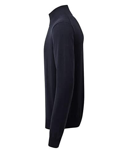 Sweatshirt COOZO hommes coton mélangé pull col montant zippé mode décontractée - 3