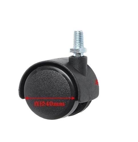 Roue en nylon de 1,5 pouces avec frein pivotant pour support de fleurs