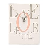 Feizikaw Collar para Mujer Europa y los Estados Unidos con diamante 26 letras en inglés colgante tarjeta de plata para mujer chica regalos (P, One Size)