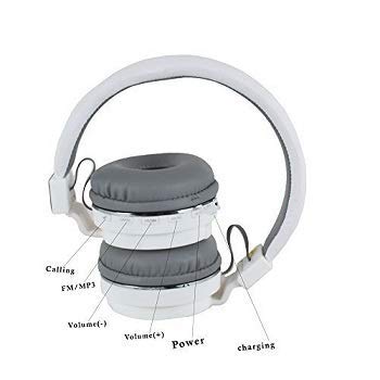 Image of HS12 Wireless Bluetooth Over the Ear Headphone Mic with Music and Calling Controls Adjustable Pads for Small and Big Head Multicolor Sports Wireless Bluetooth,with FM /SD Card