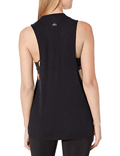 Alo Yoga Women's Heat Wave Tank, Black, XS