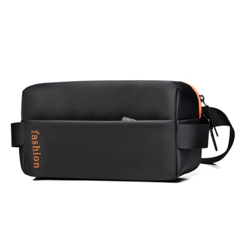 Image of GUSTAVE Waist Bag for Men Women with Adjustable Strap, Sling Bag Cross Body Bag Large Waterproof Oxford Cloth Chest Bag Fanny Pack for Hiking Travel Camping Running Sports Outdoors