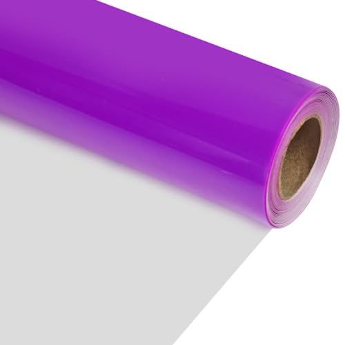 Image of RENLITONG 3D Puff HTV Matte Heat Transfer Vinyl Roll 12 inch x 7ft Iron on for Heat Press T Shirt for All Cutter Machine Heat Vinyl Design (7ft, 3D Puff Purple)