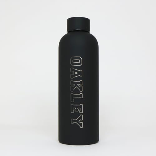 Borraccia termica con incisione personalizzata, in acciaio inox, a doppia parete, mantiene calde per 12 ore e fredde per 24 ore, 500 ml, colore: nero