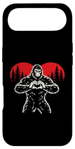 Funny Bigfoot in Love Heart Happy Valentine's Day �X�}�z�P�[�X iPhone Air �p