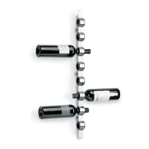 Blomus Cioso, supporto per bottiglie di vino da parete, supporto per bottiglie, per 8 bottiglie, 65193