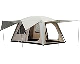 Vidalido Tienda de campaña para 4 a 6 personas con 3 puertas y 2 habitaciones,