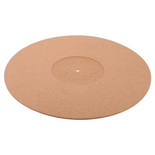 HEMOTON Turntable Accessory Cork Record Player Mat Slipmat for Vinyl Record Player Protective Record Pad