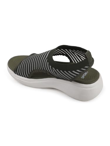 Image of Carlton London Women's Knitted Slip-On Wedge Sandals