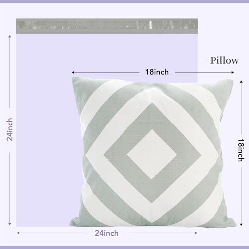 Image of Metronic Poly Mailers 24x24 100 Pack, Extra Large Shipping Bags for Clothes | Thick Strong Adhesive Waterproof Tear-resistant Mailing Envelopes, Packing Bags for Clothing, Small Business, Lilac Purple.