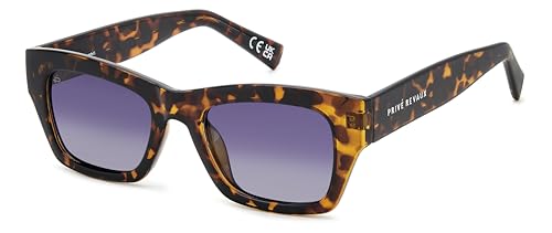 PRIV REVAUX Womens Cocoa Beach/S Rectangular Sunglasses Havana 51mm