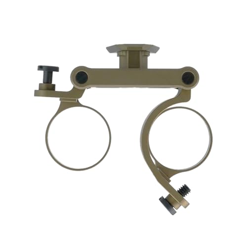 PVS14 Non-Powered Bridge Dual Dovetail NVG Mount, Fit for Night Vision Goggles PVS-14, TNV/PVS-14, NG/PVS-14, and AN/PVS-14 Systems, Tan