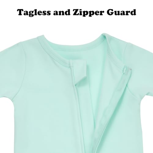 Aablexema 2PCS Baby Cotton Romper Zipper Short Sleeve & Sleeveless Footless Pajamas One Piece Jumpsuits Outfit Clothes4