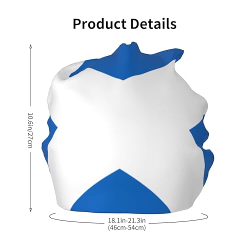 Scottish Flag Children Hip Hop Knitted Hat Kids Elastic Leisure Knit Cap Warm Sleep Beanies Black2