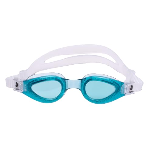 Clear'r Caiman Jr Swim Goggles - Kids Swimming Goggles, Anti-Fog, Anti-Scratch, UV Protection, Silicone, Polycarbonate Lens, for Kids 8+, Swimming Goggle, Blue