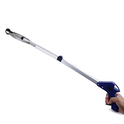 Litter Picker,40" Foldable Tool Lightweight Aluminum Reaching Aid with Rotating Rubber Gripper, Long Arm Extender Pick-up Tool for Elderly,Garden Gripper