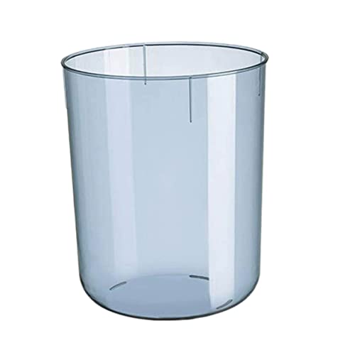 Caneca de basura rectangular de plástico con tapa