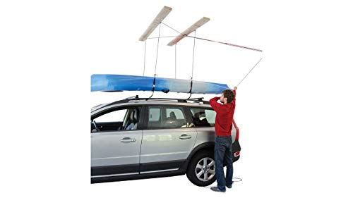 HARKEN Kayak Hoist | Overhead Garage Storage, Lifts Load Evenly, Safe Anti-Drop System, 4:1 Mechanical Advantage, Smart Garage Organization for Canoe, SUP, Paddle Board, Surfboard, Wakeboard, Kayak