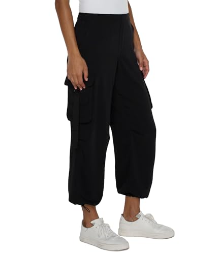Liverpool Women's Cinch Hem Pullon Parachute Cargo Pants 25.5"3