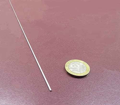 316 Stainless Steel Hardened Shaft .046" Diameter x 12" Long 3 pcs