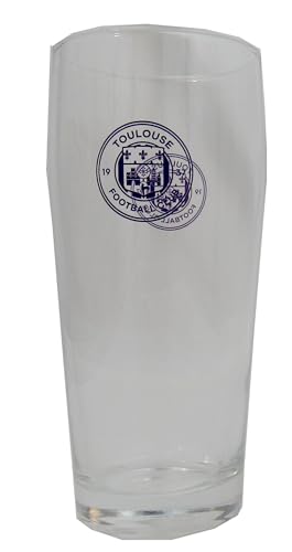 Toulouse Football Club 2 bicchieri da birra TFC, collezione ufficiale, 300 ml