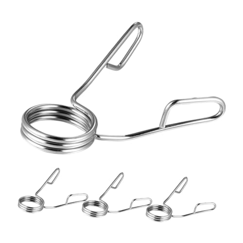 TOGEVAL Replacement Barbell Clamps Barbell Clips Weight Bar Clips Spring Collars for Weightlifting Professional Gym Accessories