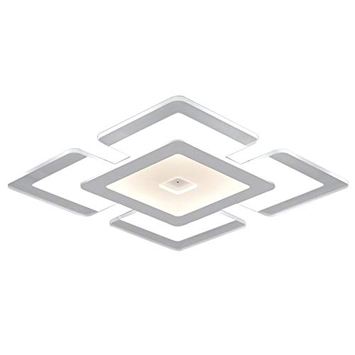GLETSF Lámparas De Techo Led Modernas Minimalistas para Sala De Estar, Iluminación De Techo Rectangular, Lámpara De Techo Inteligente De Ambiente Moderno, Lámpara De Estudio Par-C-60cm
