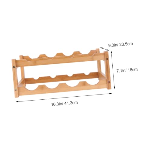 Soporte de madera SECFOU para botellas de vino 45X23.5CM miniatura 2