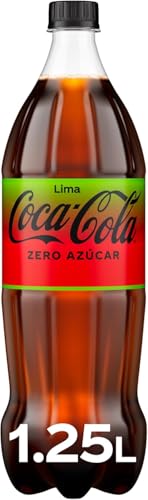 Coca-Cola Zero Lima, Refresco de Cola sin Azúcar, Sabor Cítrico - Botella de 1,5 L
