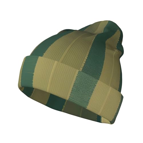 WAFICAC Gorro de Punto con Estampado de Rayas Retro: Gorro de Invierno para Clima frío, Gorro de Pescador Unisex para Viajes, Exteriores, Playa, Color Negro