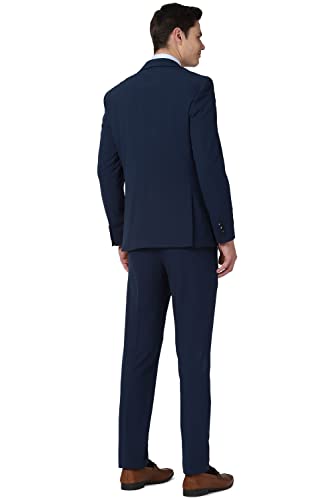 Image of Peter England Men's Polyester Blend Suit-Dress Set