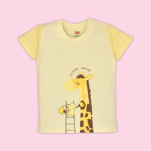 Image of LuvLap Baby Boys Regular Fit 100% Cotton Full Sleeves Boys T-Shirt Set Pack of 3