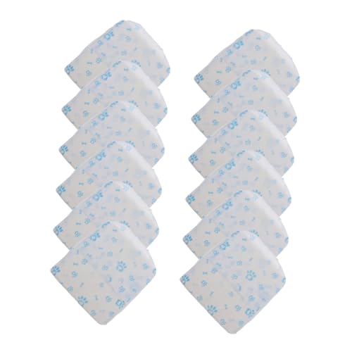 FONDOTIN 12Pcs Ultra Absorbent Disposable Dog Diapers for Small Male Dogs Leakproof Design High Absorbency Materials Comfortable Fit for Active Pets for House Training