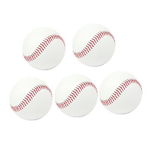 KESYOO 5 Pack No. 9 Soft Baseball Training Balls for Kids Teens Official Size Style Youth Baseball Practice