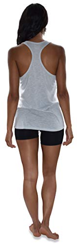 Women's Everyday Flowy Burnout Slub Racer Back Active Workout Tank Tops- 10 Pack4