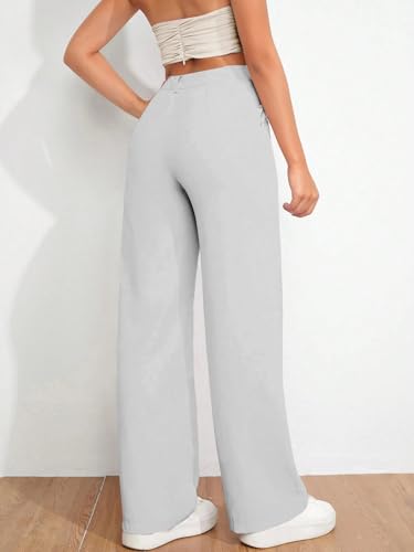 Image of Toochki Trousers for Woman Pants Women's Formal Office Korean | Black Track Pant | Straight | Cotton Spandex Stretchable Trouser | High-Waisted Bottom Wear