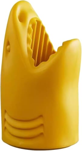 Portaombrelli per Ingresso Portaombrelli A Forma di Squalo in Stile Nordico Acquario Creativo Ombrello da Pavimento Secchio Stampo in Un Unico Pezzo Regalo di Compleanno, Yellow, 66 * 38cm