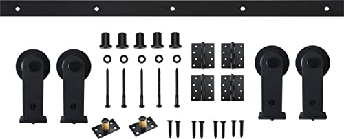 Miseno MBD0007X78 72" Kit de Herrajes para Puerta Corredera Tipo Bi-Fold en Negro