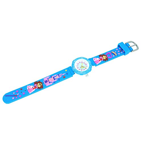 1Pc Kids Lovely Watch Criativo Cartoon Castle Princess Pattern Relógio de pulso para crianças Relógi