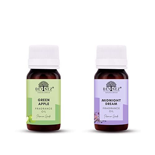Image of Devinez Green Apple, Midnight Dream Aroma Oil for Diffuser /Ultrasonic Aroma Diffuser /Tealight Diffuser /Reed Diffuser, 30ml Each