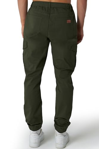 Smith & Solo Cargohose Herren – Chino Hose Cargo Hosen Stretch, Arbeitshosen Baggy Baumwolle, Activewear für Herren mit Taschen Kordelzug – Bild 4