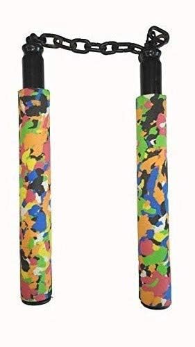 Hanzu Sports Martial Arts Karate Multicolor Foam Nunchaku with Metal Chain Standered Size. (B0CKWG4KG4) Amazon Price History, Amazon Price Tracker