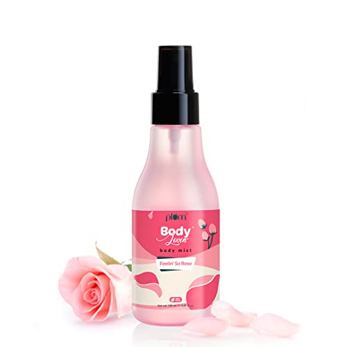 Plum BodyLovin’ Feelin’ So Rose Body Mist, Long Lasting perfume, Floral Body Spray for women, Fine floral fragrance, Rose Mist Spray