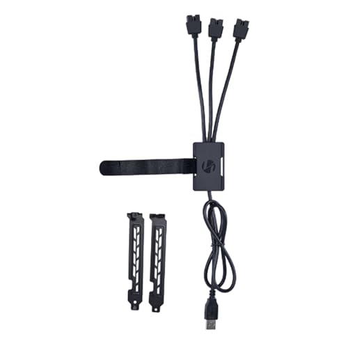 LIAN LI USB 2.0 1-to-3 Hub (Type A Male Port) - Black